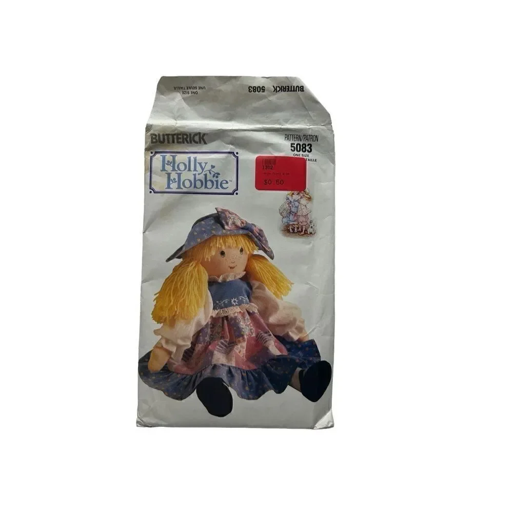 Butterick Holly Hobbie Cloth Doll 5083 Pattern Uncut Vintage 90s